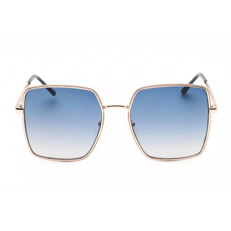 Óculos de sol de mulher Guess GF0419-28W Armação de acetato Havana Lentes degradê castanhas 58 mm