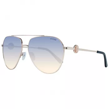Guess Óculos de sol de mulher GF6140-32W dourado/castanho borboleta 62mm