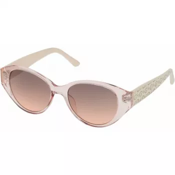 Óculos de sol de mulher Guess GF6194-5347A - armação cat-eye castanho-havana com lentes castanhas degradê - 53/17/140 mm