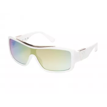 Óculos de sol de mulher GUESS GO00035-0021U armação preta brilhante lente cinza fumado quadrados aro completo UV400