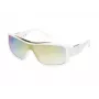 Óculos de sol de mulher GUESS GO00035-0021U armação preta brilhante lente cinza fumado quadrados aro completo UV400