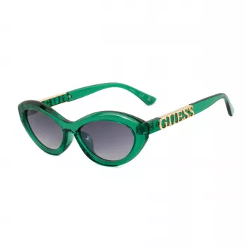 Óculos de sol GUESS mulher GO00070-5593B armação quadrada preta, lentes cinzentas degradê, 55 mm