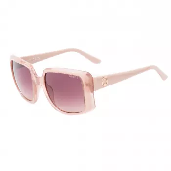 GUESS Óculos de sol de mulher GU00097-5357F Quadrado Preto brilhante Degradê fumado 53mm