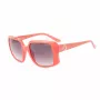 Óculos de sol GUESS GU00097-5372F para mulher - armação preta brilhante, lente degradê Smoke, 53 mm