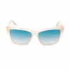 Óculos de sol GUESS GU00098-5525P para mulher - armação angular, lentes polarizadas, proteção UV400