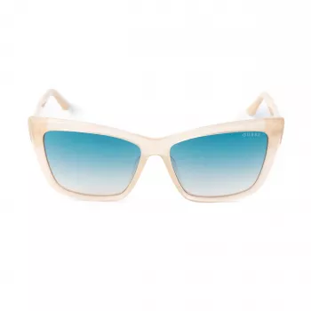 Óculos de sol GUESS GU00098-5525P para mulher - armação angular, lentes polarizadas, proteção UV400