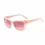 GUESS Óculos de sol de mulher GU00098-5557F Havana acetato armação angular lentes castanhas fumadas 55/14/135 mm