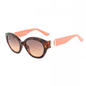 Óculos de sol de mulher GUESS GU00104-5652F Havana acetato armação quadrada lentes castanhas degradê 56/19/140 mm