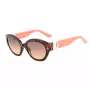 Óculos de sol de mulher GUESS GU00104-5652F Havana acetato armação quadrada lentes castanhas degradê 56/19/140 mm