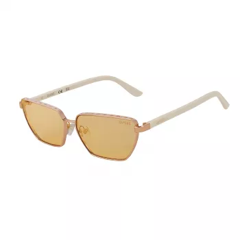 GUESS Óculos de sol de mulher GU00106-5921E Havana Armação quadrada Lentes castanhas degradê 59mm