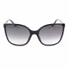 Óculos de sol de mulher GUESS GU00144-6001B Oversized Square preto brilhante cinzento degradê UV400