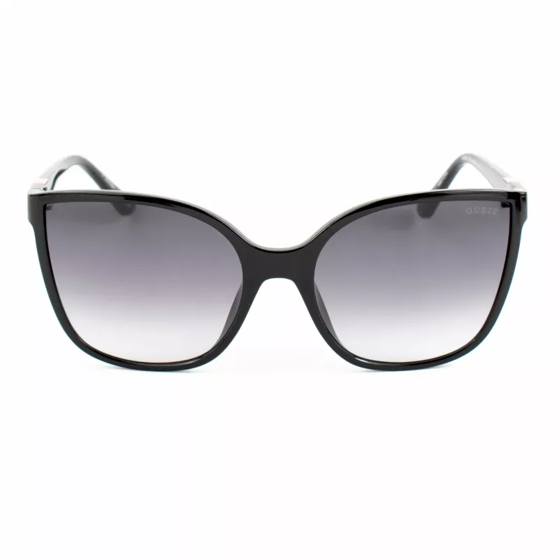 Óculos de sol de mulher GUESS GU00144-6001B Oversized Square preto brilhante cinzento degradê UV400