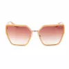 Óculos de sol de mulher GUESS GU00146-5957F Oversized Square Havana lentes castanhas degradê 59mm