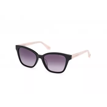 Óculos de sol de mulher GUESS GU00164H5601B - armação preta, lentes fumadas degradê, 56/17/135 mm