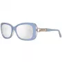 Óculos de sol de mulher GUESS GU7453-5690C Butterfly/Cat Eye Shiny Black Frame Smoke Gradient Lens 56/17/135 mm