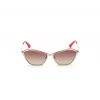 Óculos de sol de mulher GUESS GU7639-28F armação dourada borboleta/cat-eye lentes castanhas degradê UV400