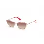 Óculos de sol de mulher GUESS GU7639-28F armação dourada borboleta/cat-eye lentes castanhas degradê UV400