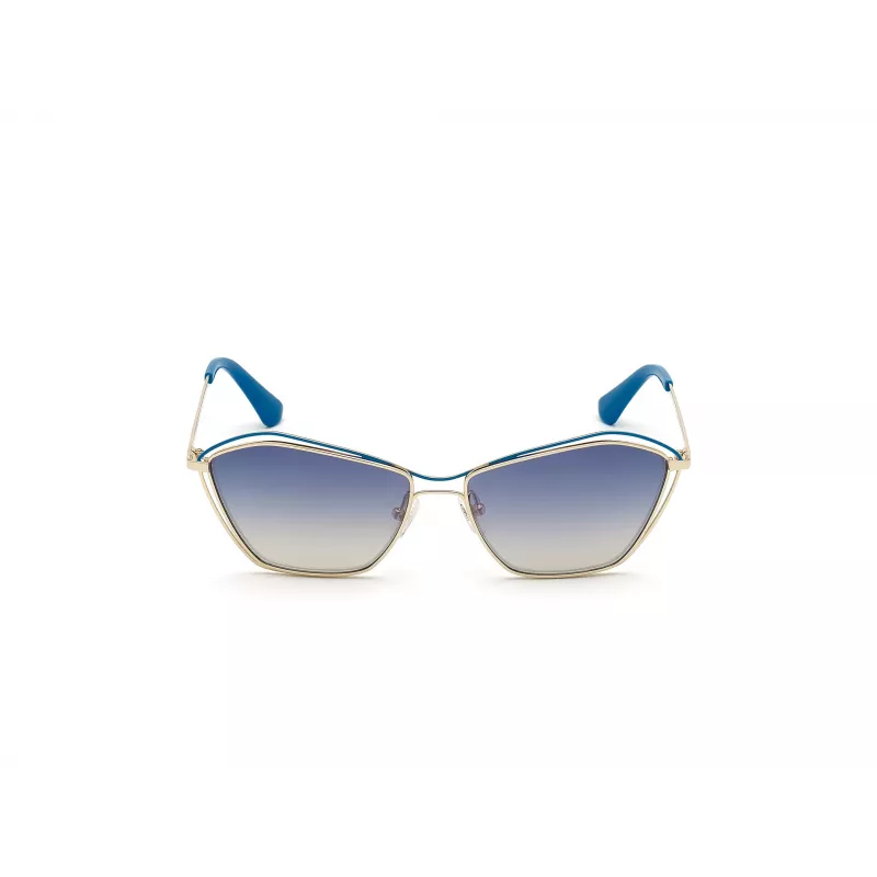 GUESS Óculos de sol de mulher GU7639-32W armação dourada lentes castanhas degradê 59mm