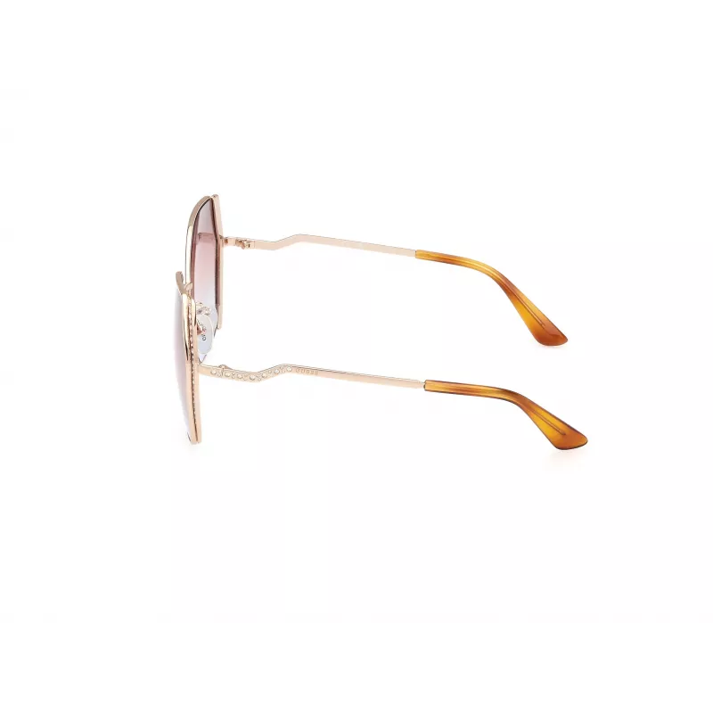 Óculos de sol para mulher GUESS GU7843S6133F - Havana armação quadrada integral, lentes castanhas gradiente, 61/18/135 mm