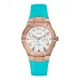 Relógio de mulher GUESS W0564L3 ouro rosa aço inoxidável e couro castanho 39mm