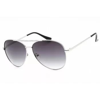 Óculos de sol de mulher GUESS GF0399-01B armação de plástico preta lentes de policarbonato cinzentas 62 mm