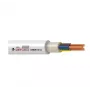 Cabo de alta tensão H05VV-U/NYM 3x1,5 mm² branco com isolamento e bainha de PVC para instalação fixa, 25 m