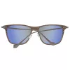 Hackett London HSB86311255 Óculos de sol de homem - Armação preta brilhante, lentes cinzentas, 55 mm