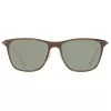 Hackett London HSB86311255 Óculos de sol de homem - Armação preta brilhante, lentes cinzentas, 55 mm