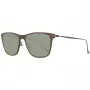 Hackett London HSB86311255 Óculos de sol de homem - Armação preta brilhante, lentes cinzentas, 55 mm
