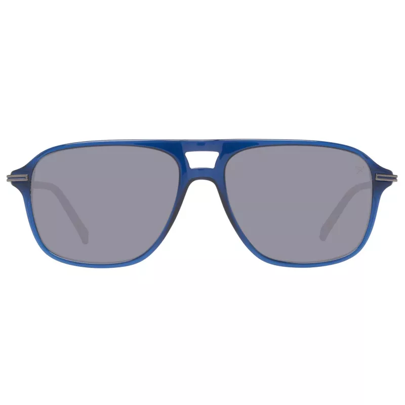 Óculos de sol de homem HACKETT MAN HSB86568356 56/16/140 mm armação preta de acetato lentes cinzentas de policarbonato UV400