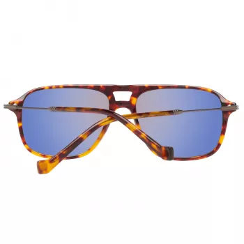 Óculos de sol HACKETT MAN HSB86512756 - armação retangular em acetato Havana com lentes castanhas degradê - 56/16/140 mm