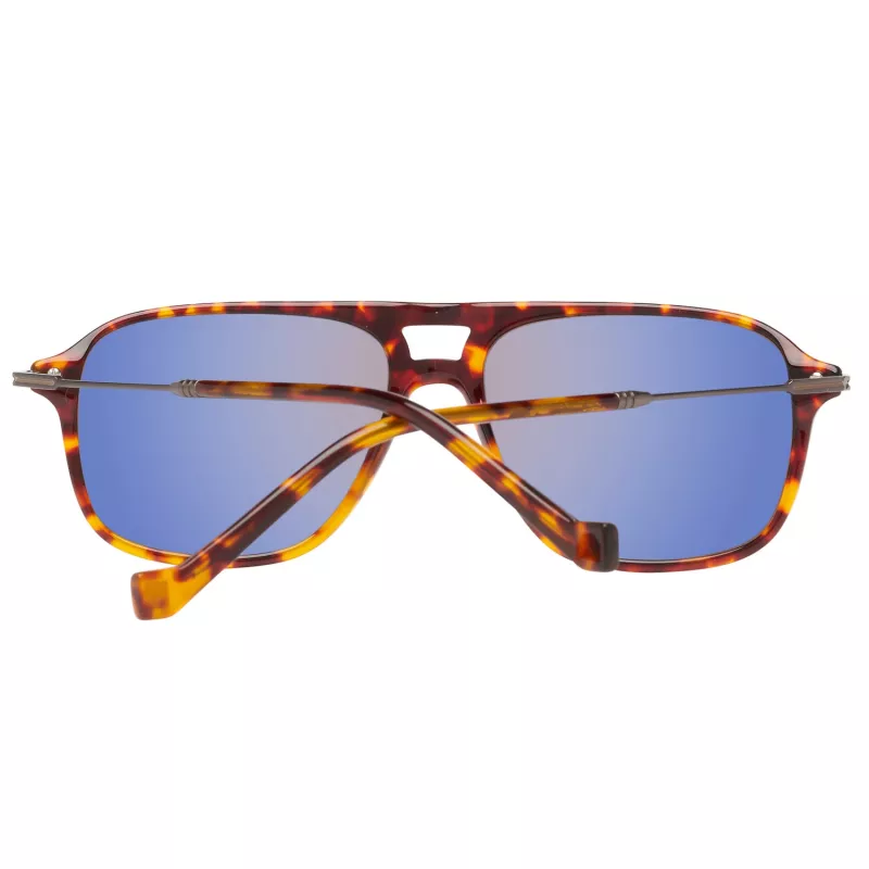 Óculos de sol HACKETT MAN HSB86512756 - armação retangular em acetato Havana com lentes castanhas degradê - 56/16/140 mm
