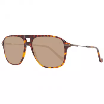 Óculos de sol HACKETT MAN HSB86512756 - armação retangular em acetato Havana com lentes castanhas degradê - 56/16/140 mm