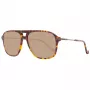 Óculos de sol HACKETT MAN HSB86512756 - armação retangular em acetato Havana com lentes castanhas degradê - 56/16/140 mm