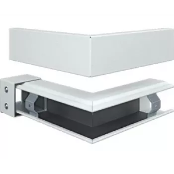 HAGER FWKP6006039016 Canto exterior FWK-Plus 60x60mm branco trânsito RAL 9016
