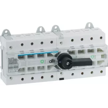 HAGER HI405R Comutador manual 4 polos 100A I-0-II calha DIN