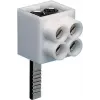Hager KF82A terminal de ligação unipolar, ligação de pino, 2x16 mm², cinzento