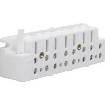 Terminal de ligação de contador trifásico Hager KJ30T, 63 A, 400 V, terminais de parafuso
