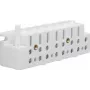 Terminal de ligação de contador trifásico Hager KJ30T, 63 A, 400 V, terminais de parafuso