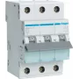 Disjuntor automático Hager MBN313 13A 3 polos curva B, 6kA, 3 módulos
