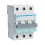Hager MBN316 Disjuntor automático 3 polos 16A curva B 6kA, 3 módulos de largura