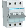 Hager MBN325 disjuntor tripolar 25 A curva B, 6 kA, 3 módulos