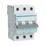 Hager MBN325 disjuntor tripolar 25 A curva B, 6 kA, 3 módulos