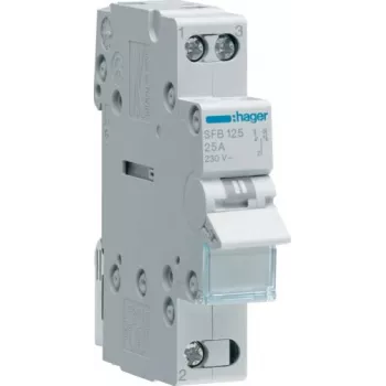 Hager SFB125 Interruptor de corte de carga unipolar 25A
