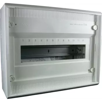 Hager VA12CN Quadro de distribuição Volta de montagem à superfície, 1 fila, 12 módulos, IP30, Branco