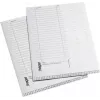 Hager VZ717 etiquetas retangulares transparentes não adesivas, pack de 10