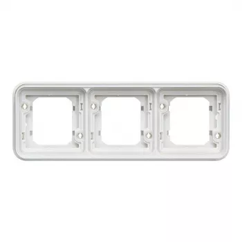 Hager WNA401B Berker W.1 Moldura de encastrar 1 módulo, IP55, branco polar