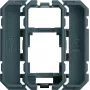 Hager WXF202 Moldura adaptadora Keystone para 1 módulo RJ45, Branco polar