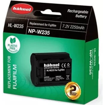 Hähnel HL-W235 Bateria de iões de lítio para Fujifilm (2250 mAh, 7,2 V, 16,2 Wh, substituto de NP-W235) 10002067