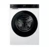Máquina de lavar roupa de carregamento frontal Haier X5 HW80-BP14357ETUPL 8 kg 1400 rpm com Wi-Fi, vapor, motor inverter - branco